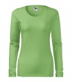 Světle zelené tričko dámské dlouhý rukáv