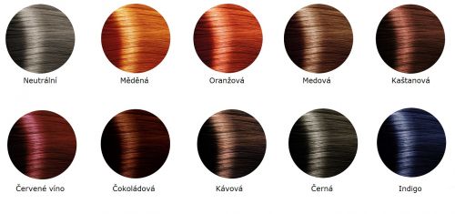 Přírodní barvy na vlasy - různé odstíny - výživa a regenerace vlasů