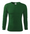 Lahvově zelené tričko pánské dlouhý rukáv