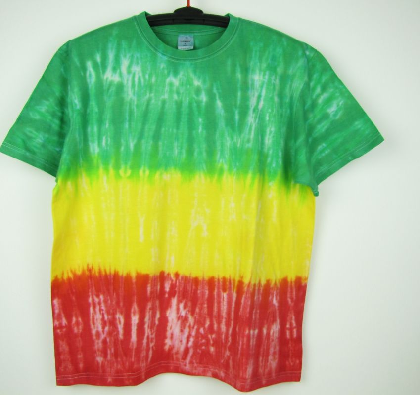 Batikované tričko Rasta