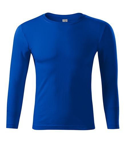Bavlněné tričko dlouhý rukáv Progress RŮZNÉ BARVY - Královská modrá XL Malfini