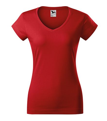 červené tričko dámské véčko