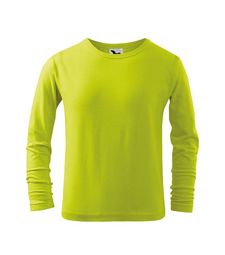 DĚTSKÉ tričko dlouhý rukáv RŮZNÉ BARVY - Limetkové L (146 na 9-11let) Malfini