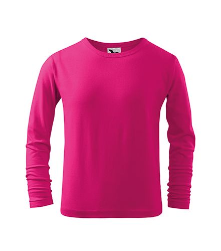 DĚTSKÉ tričko dlouhý rukáv RŮZNÉ BARVY - Růžové XL (158 na 11-13let) Malfini