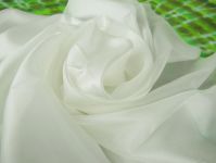 Hedvábná šála bílá 100% Silk Ponge 5