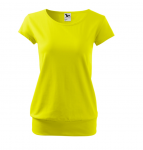 Dámské tričko s lemem volné RŮZNÉ BARVY - Citronová XL Malfini