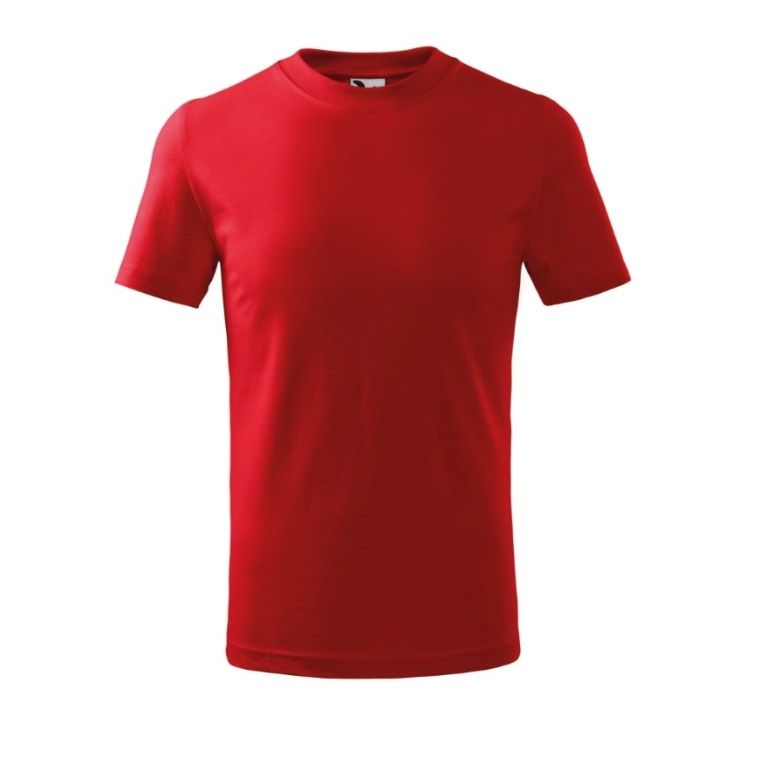 DĚTSKÉ tričko krátký rukáv RŮZNÉ BARVY - Červené XS (110 na 3-5 let) Malfini