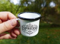 Smaltovaný hrneček mini Espresso