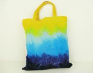 Látková nákupní taška modrá batika