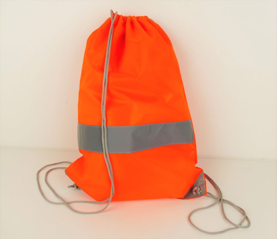 Fluorescenční batoh vak oranžový