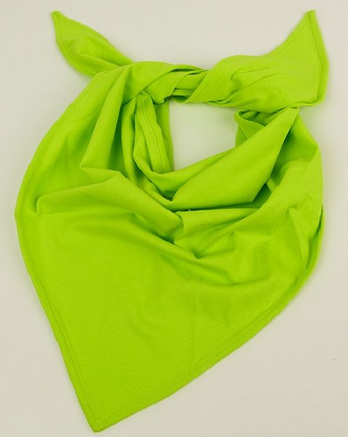 Bavlněný šátek zelený neonový