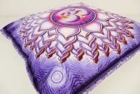 Povlak na polštářek fialový symbol óm