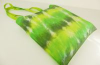 Zelená látková nákupní taška batika