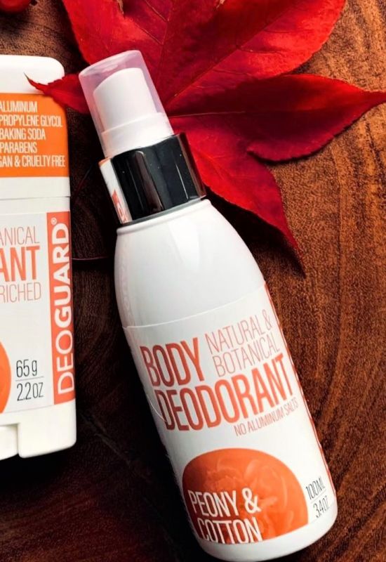 Přírodní DEODORANT ve spreji PIVOŇKA A BAVLNA, 100ml Deoguard