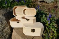 Dřevěné krabičky šperkovnice nelakované dřevo