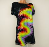 Dámské dlouhé tričko (šaty) RAINBOW FLASH, L