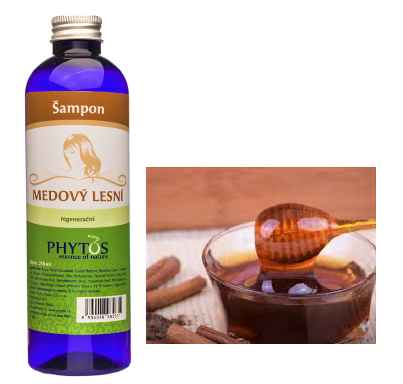 Šampon přírodní lesní med