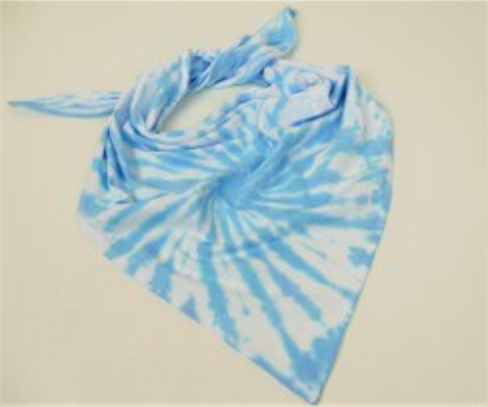 Modrý šátek batika