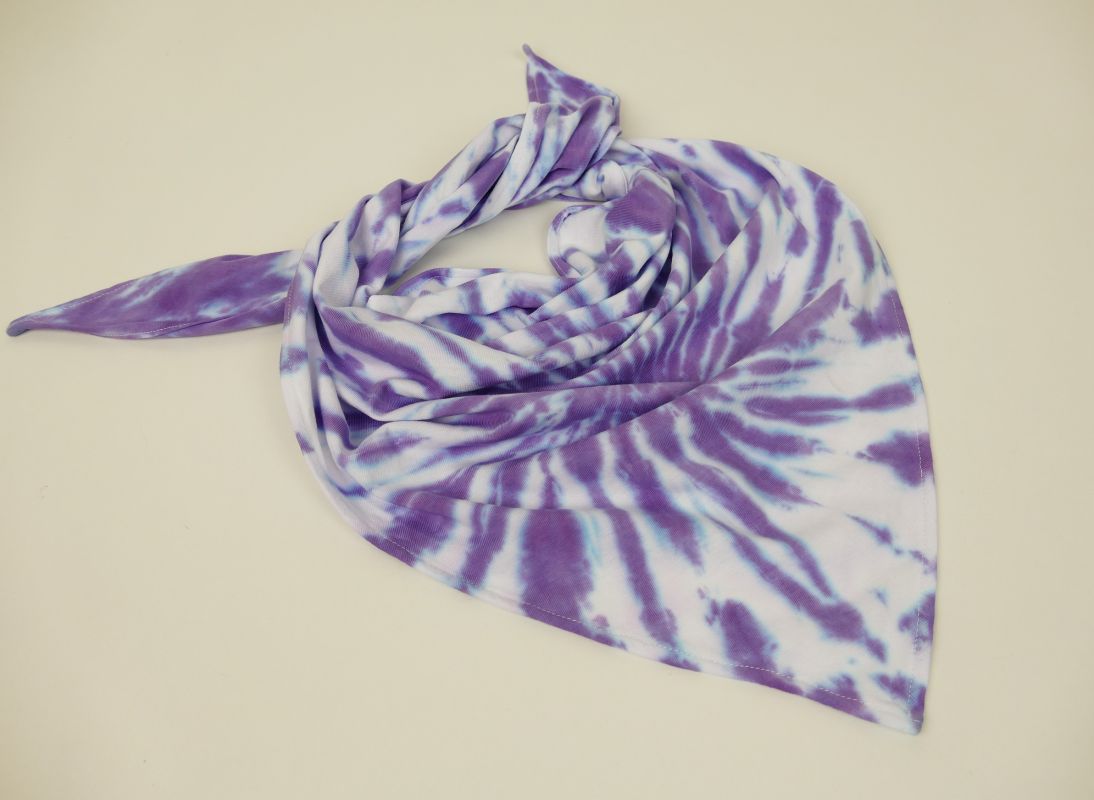 Šátek fialkový batika