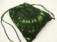 Vak na záda zelený batika