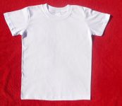 Dětské bílé tričko bavlna