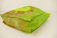 Zelená nákupní látková taška batika