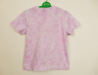 Dětské růžové tričko batika