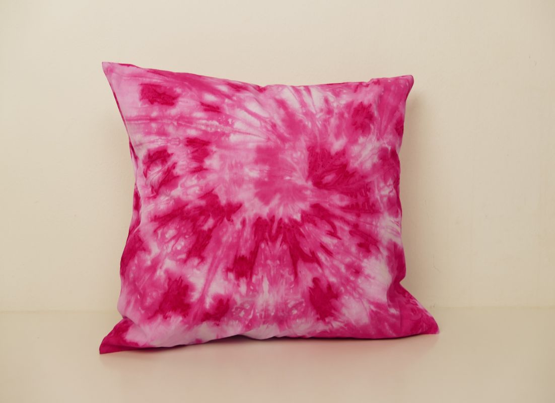 Růžový bavlněný povlak na polštář