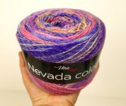 AKRYLOVÁ PŘÍZE na pletení Nevada FIALKY, 150g