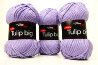 PŘÍZE NA PLETENÍ Premium akryl Tulip Big LILA, 100g