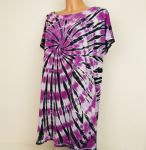 Dámské batikované fialové šaty