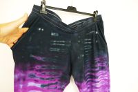 Fialové kalhoty 2XL batika