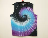 Pánské batikované tílko modré