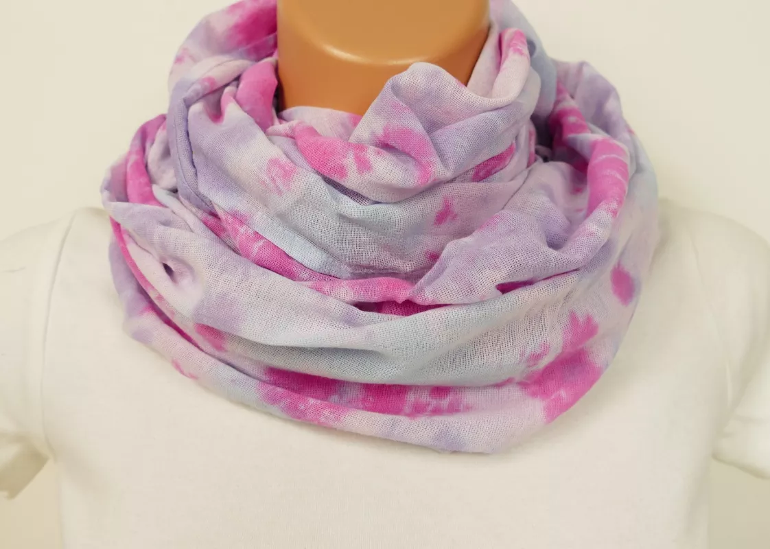 Batikovaný šátek tunel na krk