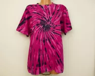 Batikované tričko MAGENTA REBEL, XL Šťastní lidé-M