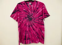 Batikované tričko MAGENTA REBEL, XL Šťastní lidé-M