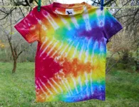 Dětské duhové tričko batika