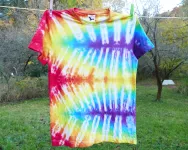 Dětské batikované tričko DUHA CIKCAK, XL