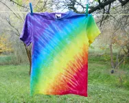 Dětské duhové tričko batika