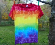 Dětské duhové tričko batika
