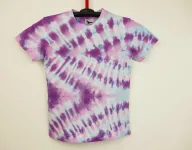 Dětské lila tričko batika