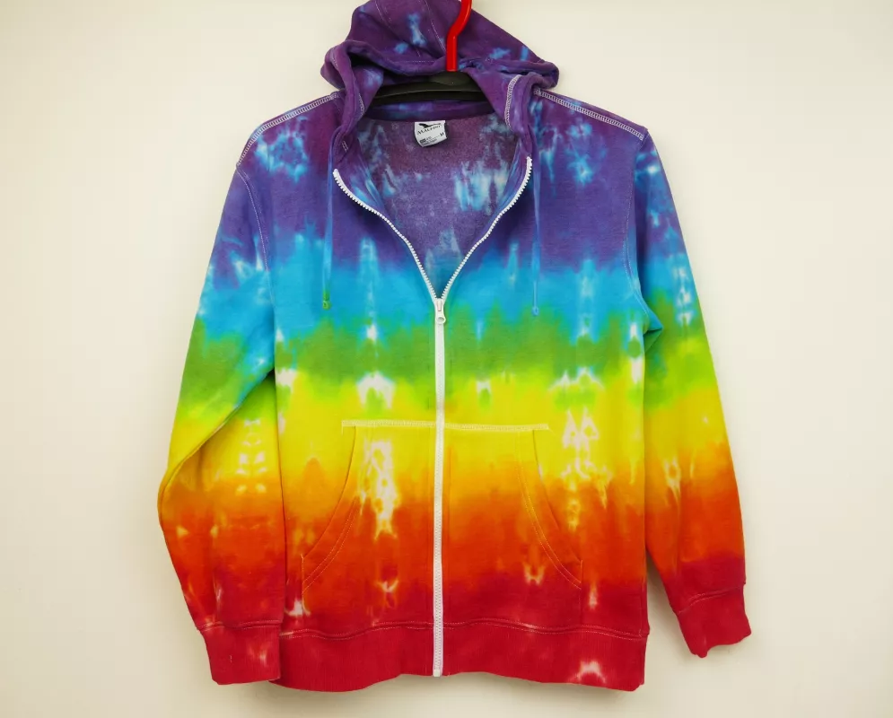 Pánská duhová mikina na zip