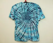 Pánské batikované tričko BLUE SPIDER, XL Šťastní lidé-M Pánské modré tričko batika