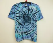 Pánské batikované tričko BLUE SPIDER, XL Modré pánské tričko