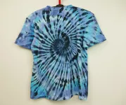 Pánské batikované tričko BLUE SPIDER, XL Šťastní lidé-M Modré pánské tričko