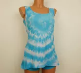 Dámské tílko blankytné batika