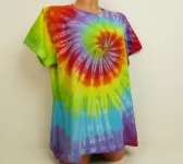 Dámské duhové tričko batika