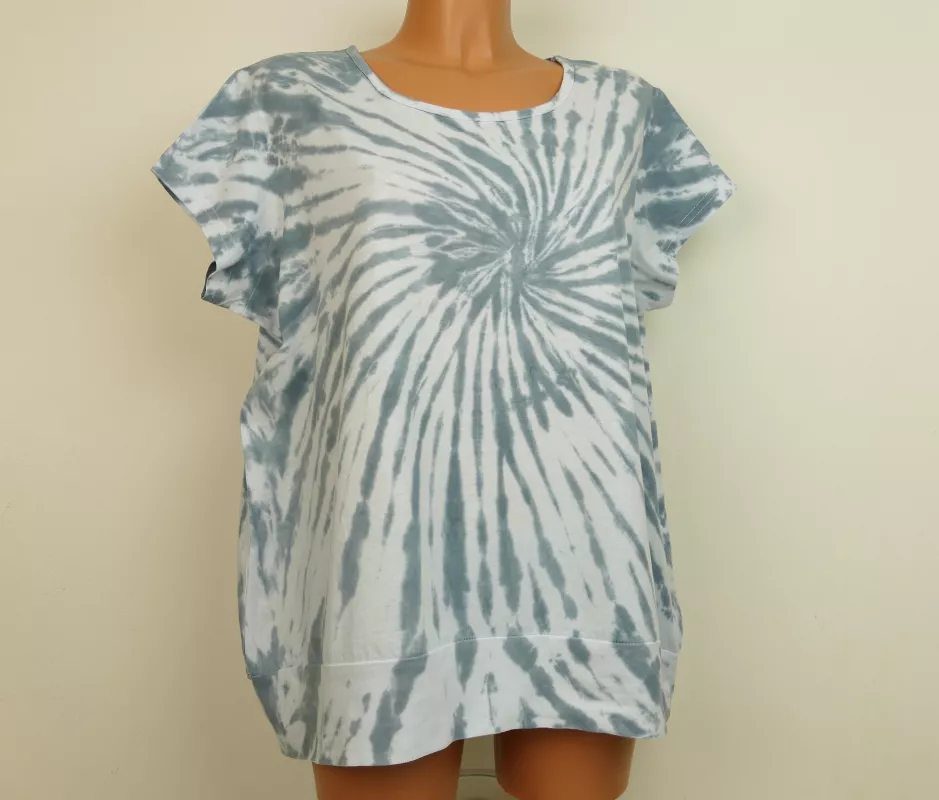 Dámské šedé tričko batika