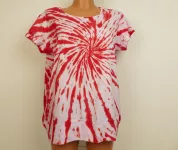 Dámské batikované tričko RED, XL