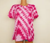 Dámské růžové tričko batika